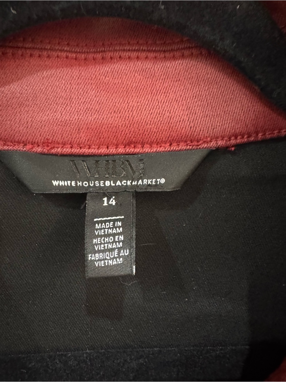 White House Black Market Coated Denim Zip Jacket with Laser Cut Detail - Picture 2 of 3